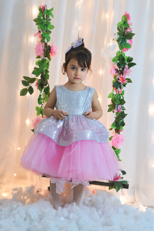 Pink Fairy Frock for Baby Girls (1–10 Years) – Cute Party & Birthday Dress